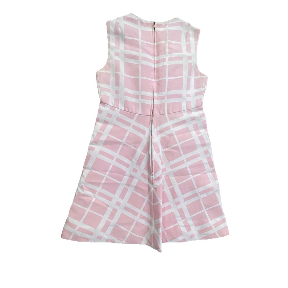 Vintage 1960s Eloise Curtis Happenstance Pink & White Mod Shift Dress Sleeveless - Picture 8 of 14